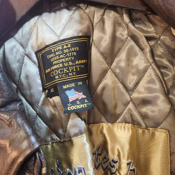 Cockpit leather jacket size XL - Picture 3 of 6